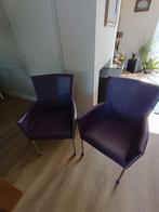6 mooie leren eetkamer stoelen, Huis en Inrichting, Stoelen, Ophalen, Gebruikt, Overige kleuren, Leer