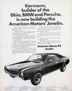 3 vintage advertenties American Motors AMC Javelin autos 70, Ophalen of Verzenden, Gebruikt, Auto's