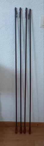 4 x Gordijnenstokken 125 cm lang, Ophalen of Verzenden, Zo goed als nieuw