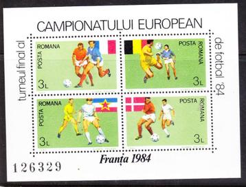 Roemenie 1984 pf mi 4050 - 4053 block 205 voetbal beschikbaar voor biedingen