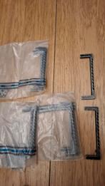 8 Antieke Smeedijzeren Handgrepen - 1 Rozet Ontbreekt, Ophalen of Verzenden