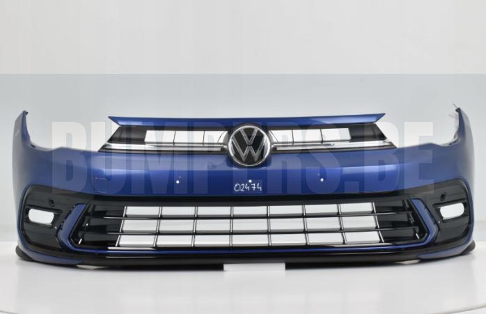 Bumper VOLKSWAGEN POLO 2G0 2G R-LINE RLINE FACELIFT 2022- Vo, Auto-onderdelen, Carrosserie en Plaatwerk, Bumper, Voor, Gebruikt
