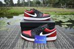 Nieuw! Jordan 1 Low Alternate Bred Toe – Maat 44 – 100% Auth, Zwart, Nike, Nieuw, Ophalen of Verzenden