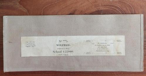 775 stafkaart uit 1937 Wolfhaag Teuven Volerich Hombourg, Boeken, Atlassen en Landkaarten, Zo goed als nieuw, Landkaart, België of Luxemburg
