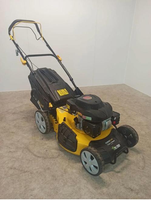Power Plus POWXG60245d grasmaaier, Tuin en Terras, Grasmaaiers, Gebruikt, Benzine-grasmaaier, 50 cm of meer, Cirkelmaaier, Mulchfunctie