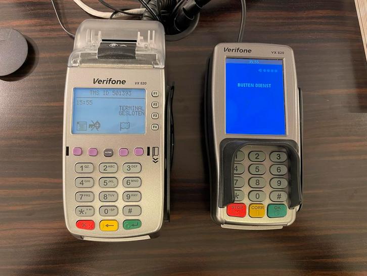 Verifone VX 520 & VX820 Pin apparaat Set izgs, Zakelijke goederen, Kantoor en Winkelinrichting | Kassa's en Betaalsystemen, Ophalen of Verzenden