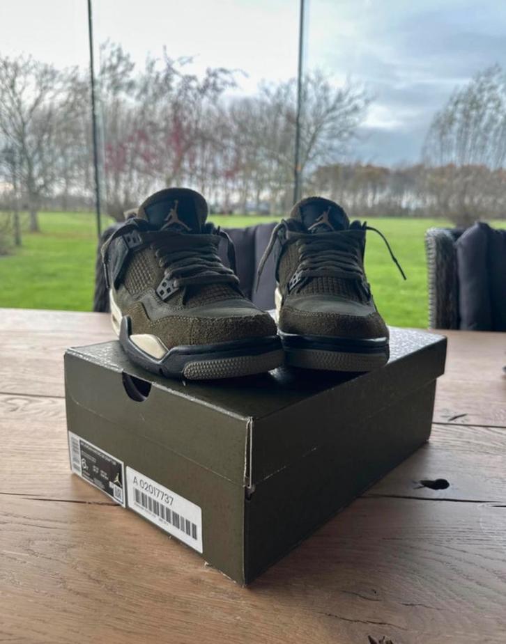 Air Jordan 4 Retro SE Craft GS – maat 38.5 – 1x gedragen, Kleding | Heren, Schoenen, Zo goed als nieuw, Sneakers of Gympen, Overige kleuren