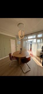 Eettafel met 4 eetkamerstoelen, Huis en Inrichting, Ophalen, Gebruikt, 100 tot 150 cm, Rond