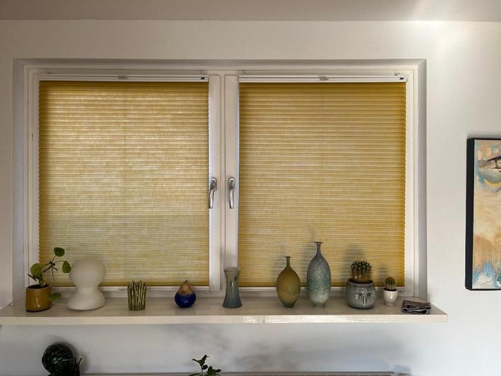 Luxaflex Plisse, 110 x 83 cm, bevestiging op raam, Huis en Inrichting, Stoffering | Gordijnen en Lamellen, Gebruikt, 100 tot 150 cm