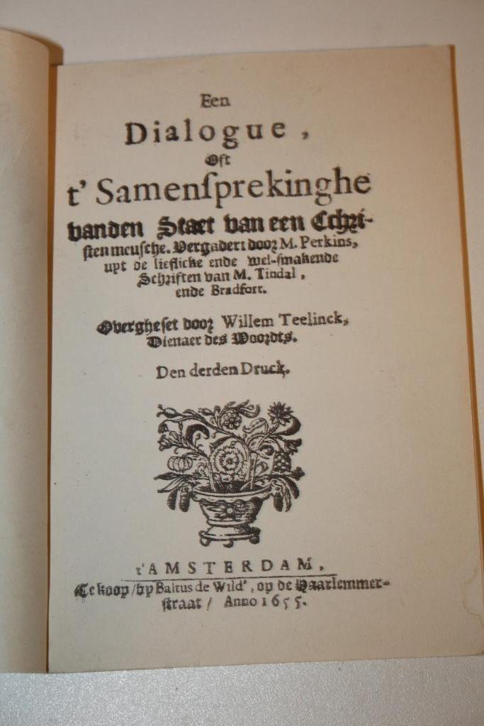William Perkins - Samensprekinghe (1655, reprint), Antiek en Kunst, Antiek | Boeken en Bijbels, Ophalen of Verzenden