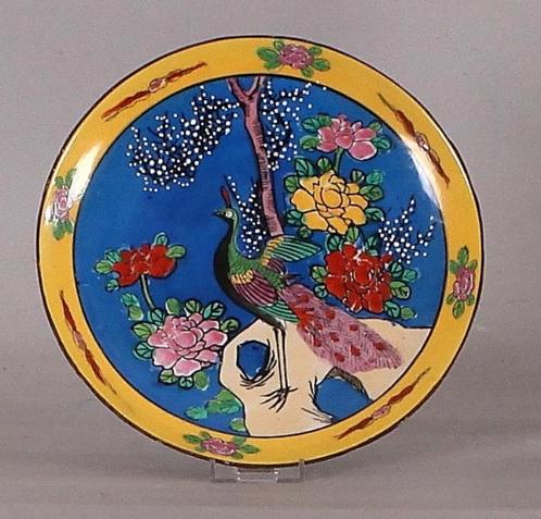 Mooi midden 1900 Japans sierbord met pauw, in goeden conditi, Antiek en Kunst, Kunst | Niet-Westerse kunst, Ophalen of Verzenden