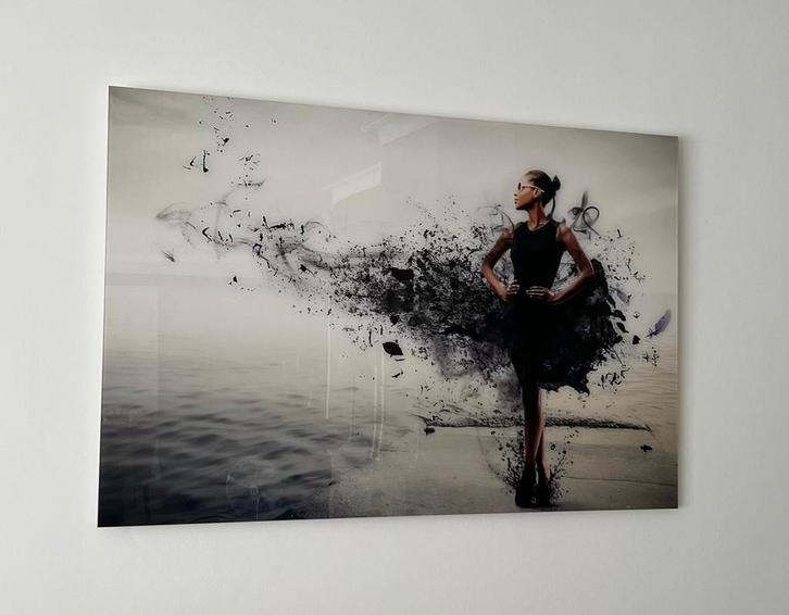 Gorinchem! Ballerina dancing on the pier op plexiglas, Huis en Inrichting, Woonaccessoires | Wanddecoraties, Zo goed als nieuw