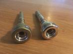 2 stuks trompet mondstukken hoge tonen, Muziek en Instrumenten, Ophalen of Verzenden, Gebruikt, Trompet