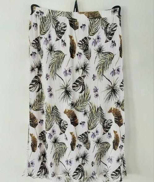 Prachtige plissérok Punt Roma maat XL (50) botanische print, Kleding | Dames, Grote Maten, Nieuw, Rok, Beige, Ophalen of Verzenden