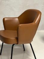 Eero Saarinen executive chairs 5x Knoll stoelen prijs p/stuk, Gebruikt, Bruin, Vintage, Ophalen of Verzenden
