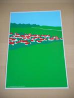 Poster Design Grønne Studie Copenhagen Ole Kortzau 1980, Ophalen of Verzenden, A1 t/m A3, Dier of Natuur, Rechthoekig Staand
