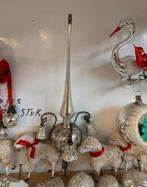 Kerstbal mooie echte oude antieke tinsel bellen pieken., Diversen, Ophalen of Verzenden