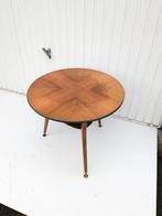 vintage bijzettafel salontafel, Huis en Inrichting, Ophalen, Gebruikt, Rond, 60 cm of meer