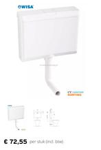 Wisa 790 waterreservoir toilet, Doe-het-zelf en Verbouw, Sanitair, Ophalen, Wisa, Toilet, Zo goed als nieuw