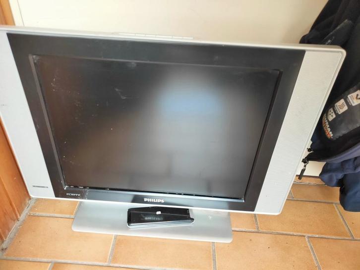 Philips LCD TV - Goedkoop!, Huis en Inrichting, Stoelen, Gebruikt, Eén, Bruin, Ophalen