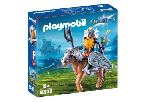 9345 dwergridder op zijn strijdpaardje NIEUW, Kinderen en Baby's, Speelgoed | Playmobil, Nieuw, Complete set, Ophalen of Verzenden