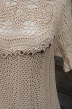 Jurk beige TWIN-SET gehaakt mt XL transp. Vaste prijs, Beige, Maat 46/48 (XL) of groter, Ophalen of Verzenden, Zo goed als nieuw