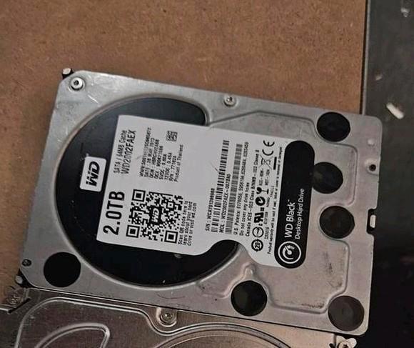 Western digital 2tb 2000gb pc hdd hardeschijf, Computers en Software, Harde schijven, Gebruikt, Desktop, Intern, HDD, Ophalen of Verzenden