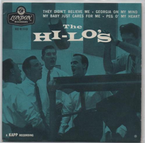 The Hi-Lo's- They didn't believe Me EP !!, Cd's en Dvd's, Vinyl Singles, EP, Verzenden