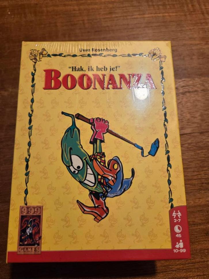 Boonanza jubileumeditie (incl uitbreidingen) NIEUW in folie, Hobby en Vrije tijd, Gezelschapsspellen | Kaartspellen, Nieuw, Een of twee spelers
