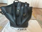 Furla, originele, leren, zwarte tas, Ophalen of Verzenden, Zo goed als nieuw, Zwart, Handtas
