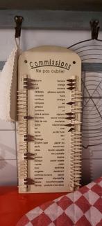 Franse brocante boodschappen lijst, Antiek en Kunst, Curiosa en Brocante, Ophalen of Verzenden