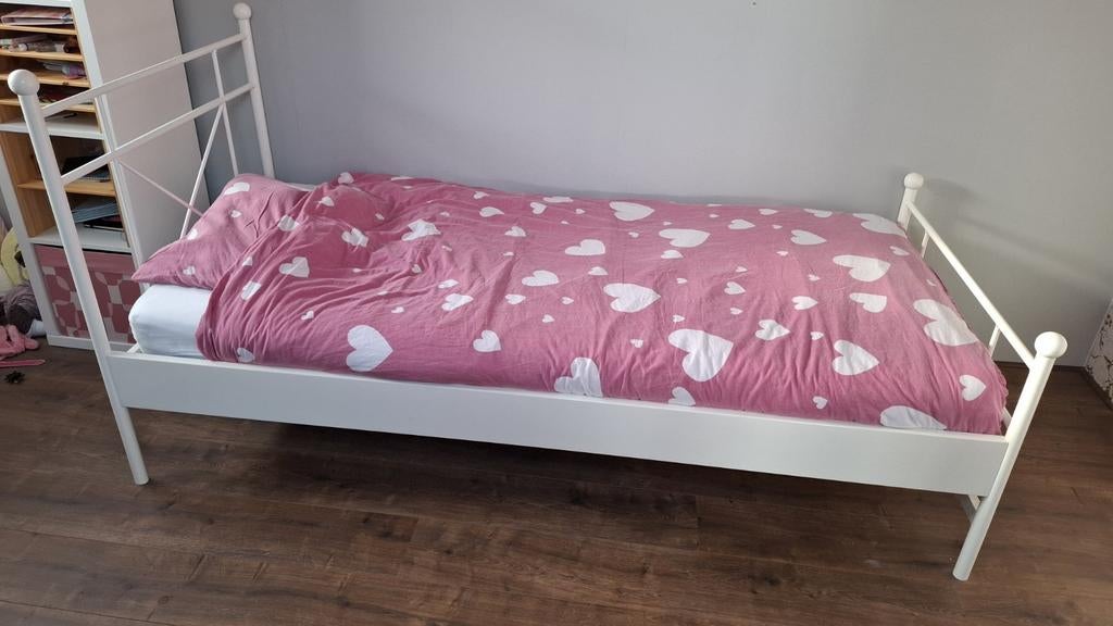 Eenpersoonsbed, Ophalen, 85 tot 100 cm, Gebruikt, Lattenbodem