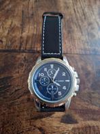 Heren horloge Di Lusso, Sieraden, Tassen en Uiterlijk, Horloges | Heren, Overige merken, Leer, Staal, Polshorloge