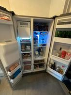 Samsung Amerikaanse Koelkast met Ijsmachine - RVS, Gebruikt, 200 liter of meer, 60 cm of meer, Met aparte vriezer