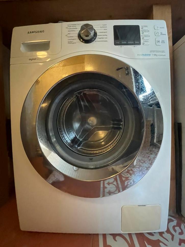 Samsung Eco Bubble wasmachine, Witgoed en Apparatuur, Wasmachines, Gebruikt, Voorlader, 6 tot 8 kg, 85 tot 90 cm, 1200 tot 1600 toeren