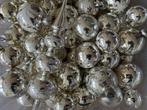 Kerstballen vintage glas zilver met decoratie 100+st + piek, Ophalen, Gebruikt