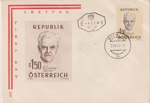 Oostenrijk 1960 Herdenking Eidelsberg, Postzegels en Munten, Postzegels | Eerstedagenveloppen, Onbeschreven, Europa, Ophalen of Verzenden