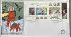1e dagenvelop 1999 Kuifje naar de maan Hergé ruimtevaart, Verzamelen, Ophalen of Verzenden, Kuifje, Zo goed als nieuw, Beeldje of Figuurtje