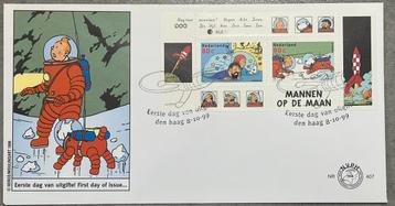 1e dagenvelop 1999 Kuifje naar de maan Hergé ruimtevaart beschikbaar voor biedingen
