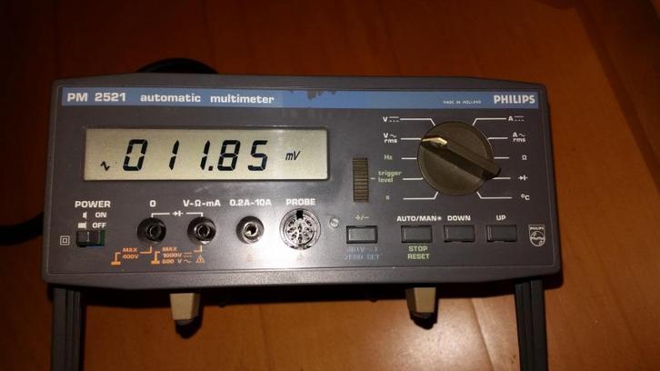 PHILIPS PM2521 automatic multimeter PM 2521, Doe-het-zelf en Verbouw, Meetapparatuur, Gebruikt, Multimeter, Verzenden