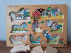 Vintage houten Steinmeier BV Thinker Toys puzzel Boerderij, Ophalen of Verzenden, Zo goed als nieuw