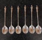 Apostel lepeltjes verzilverd, zes stuks, Ophalen of Verzenden