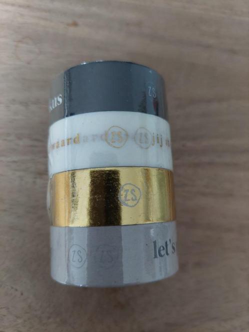 4 Rollen Washi Tape van Zusss, Hobby en Vrije tijd, Scrapbooking, Nieuw, Versiering of Embellishment, Overige merken, Ophalen