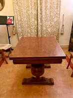 Antieke eiken tafel met uitschuifbladen, Antiek en Kunst, Ophalen of Verzenden