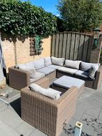 T.e.a.b. Loungeset, hoekbank , stoel en tafel/voettenbank, Tuin en Terras, Ophalen, Zo goed als nieuw