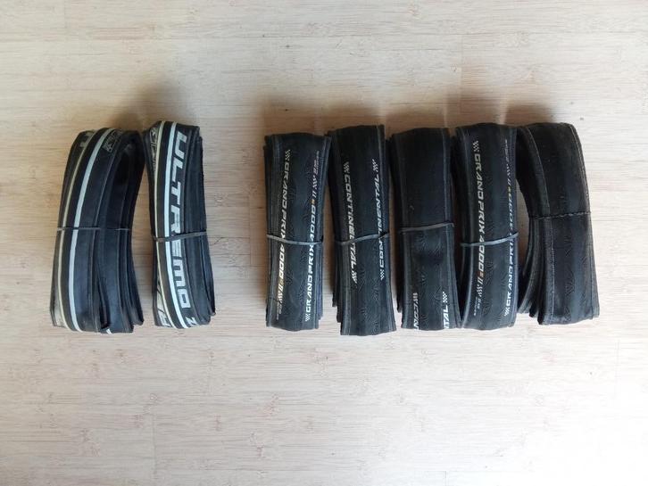 Continental Grand Prix 4000S 23MM 5stuks + Schwalbe Ultremo, Fietsen en Brommers, Fietsonderdelen, Gebruikt, Racefiets, Band, Ophalen of Verzenden