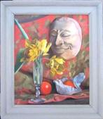 ==Raoul Martinez 1876-1974 ==stilleven met masker==1941==, Antiek en Kunst, Kunst | Schilderijen | Klassiek, Ophalen of Verzenden