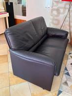 2-zits leolux bora beta bank en hocker, Huis en Inrichting, Gebruikt, Tweepersoons, Ophalen of Verzenden, Minder dan 150 cm