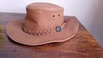 Kakadu leren hoed maat L, Kleding | Dames, Hoeden en Petten, Ophalen of Verzenden, Zo goed als nieuw
