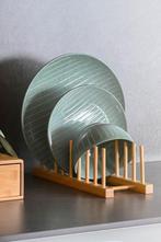 Bamboe-Bordenrek-Borden-Rak-Afdruip-8-Borden-34x12x12cm, Ophalen of Verzenden, Nieuw